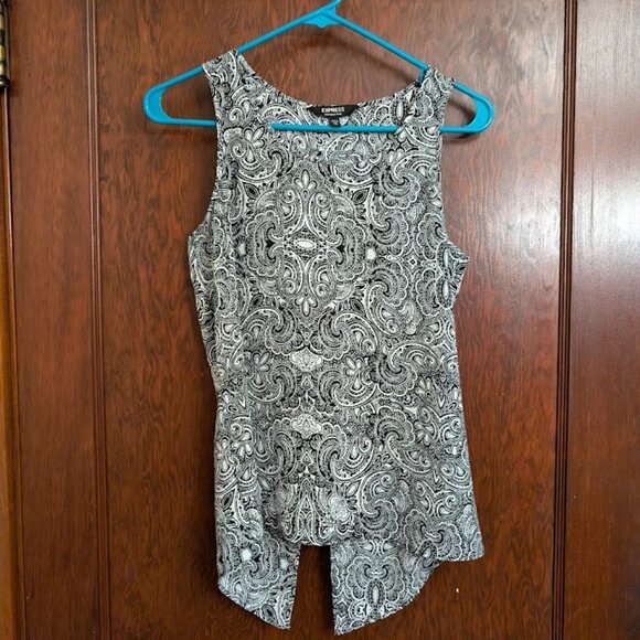 Like new! Express Paisley Split Back Tank - Picture 1 of 7